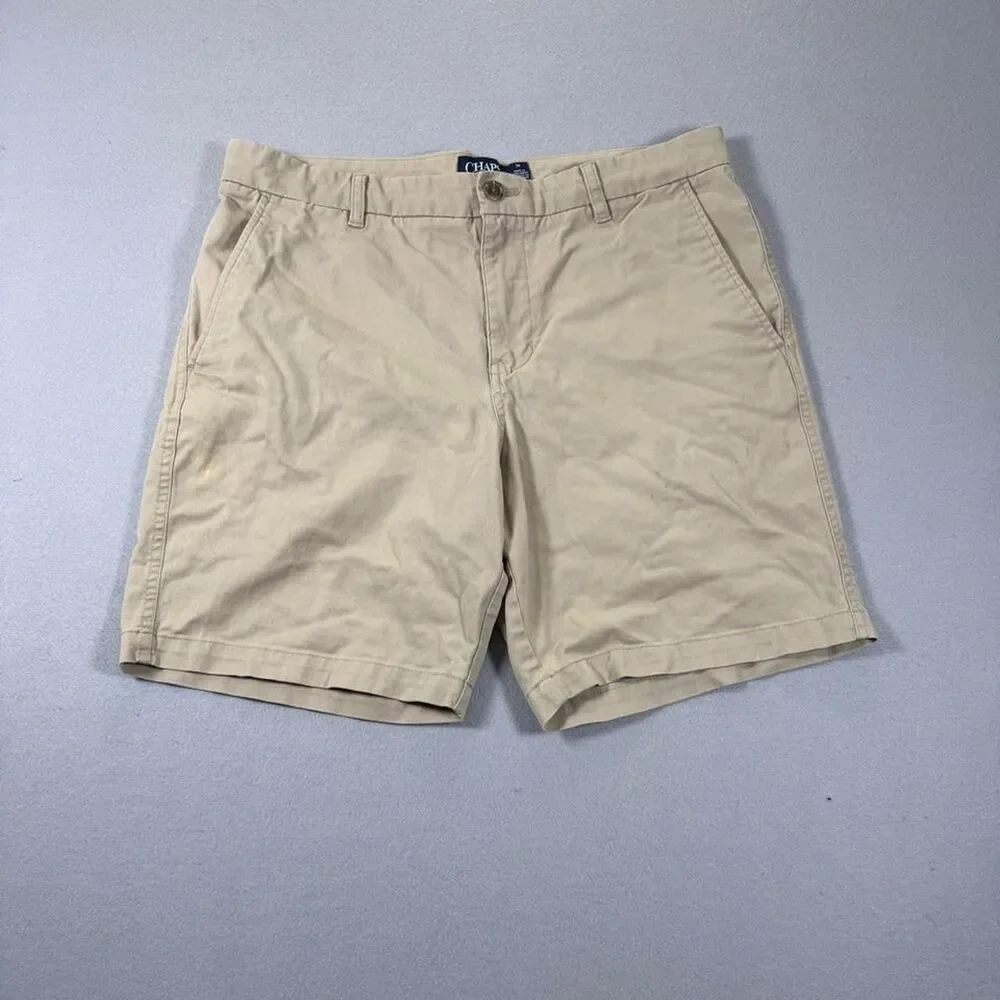 Chaps Men's Tan and Cream Shorts